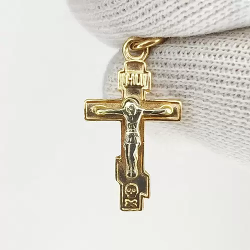 Крест. Золото 585. Вес 0,9 гр.