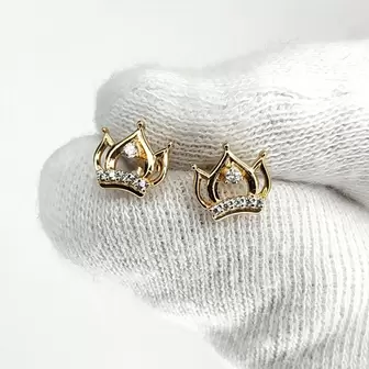 Серьги. Золото 585. Вес 1,05 гр.