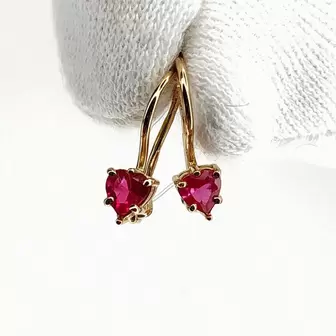 Серьги. Золото 585. Вес 1,25 гр.