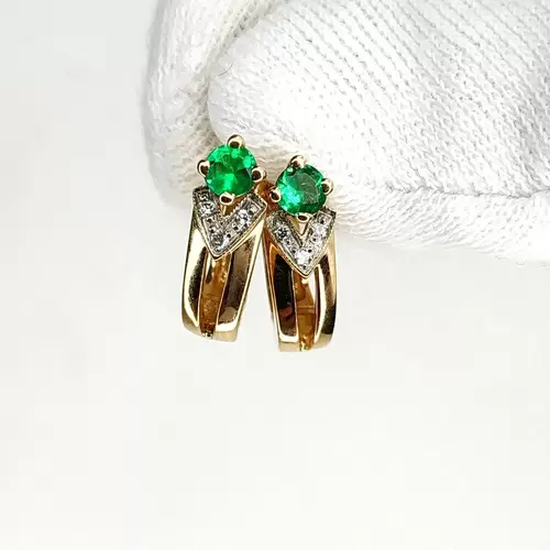 Серьги. Золото 585. Вес 3,83 гр.