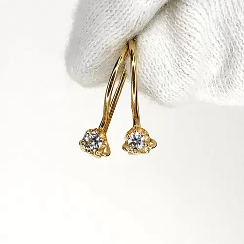 Серьги. Золото 585. Вес 1,3 гр.